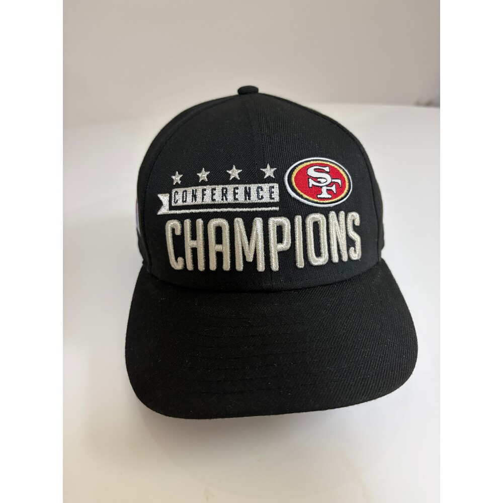 NFL San Francisco 49'ers Conference Champions New Era Hat Snapback Black
